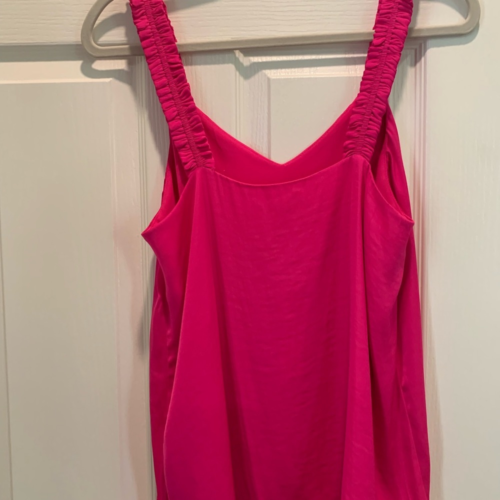 Medium Naked Zebra Hot pink summer tank top.